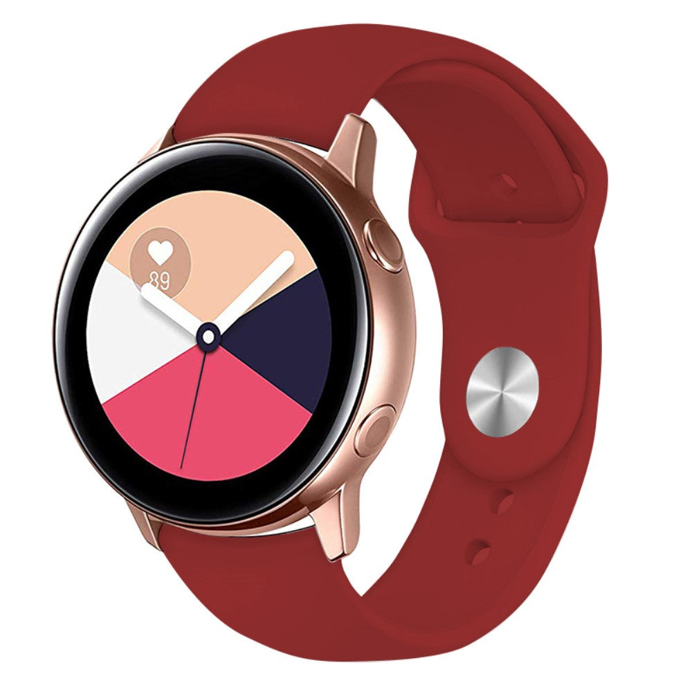 Super Kønt Silikone Universal Rem passer til Smartwatch - Rød#serie_7
