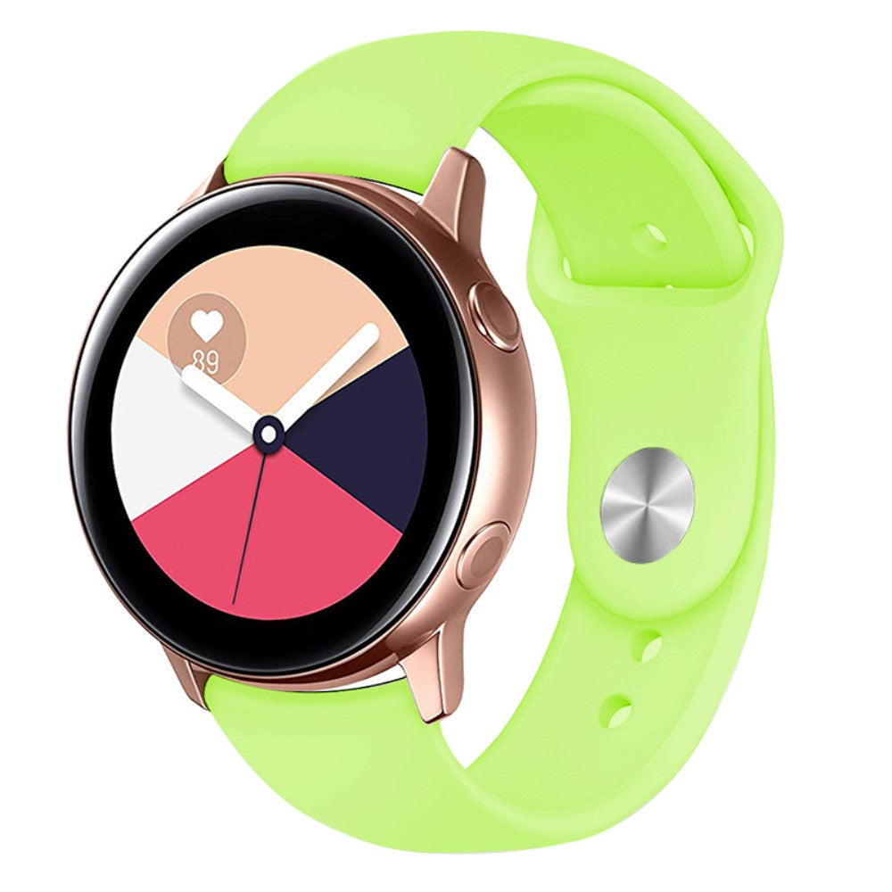 Super Kønt Silikone Universal Rem passer til Smartwatch - Grøn#serie_10