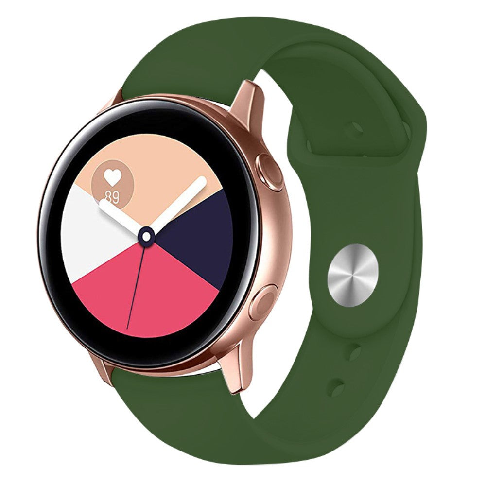 Super Kønt Silikone Universal Rem passer til Smartwatch - Grøn#serie_12