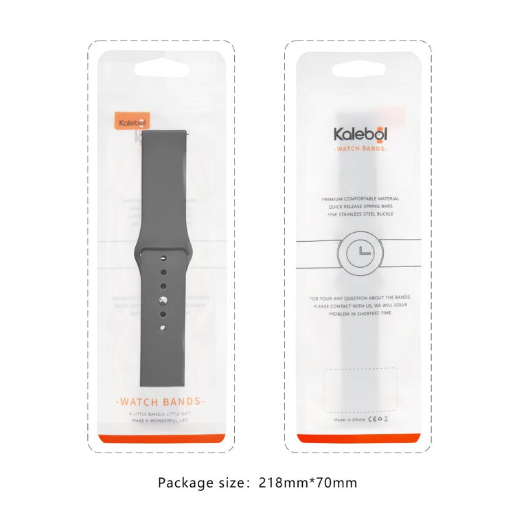 KALEBOL Apple Watch 49mm / 45mm / 44mm / 42mm Silicone Watch Straps, Size: S / M - Orange#serie_3