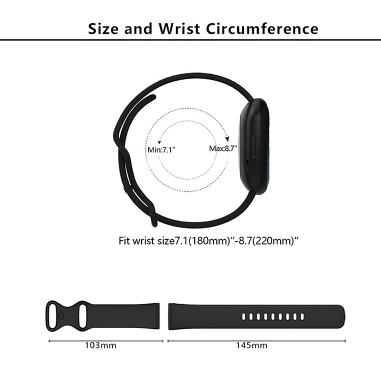 Helt Vildt Skøn Silikone Universal Rem passer til Fitbit Smartwatch - Gul#serie_1