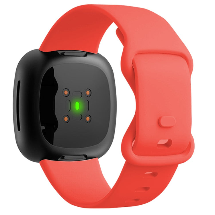 Helt Vildt Skøn Silikone Universal Rem passer til Fitbit Smartwatch - Rød#serie_5