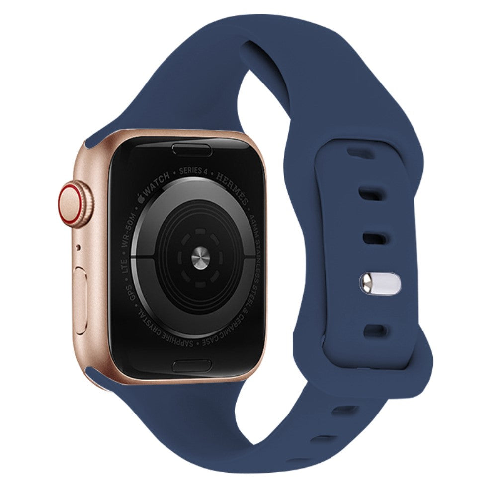 Super Fed Silikone Universal Rem passer til Apple Smartwatch - Blå#serie_4