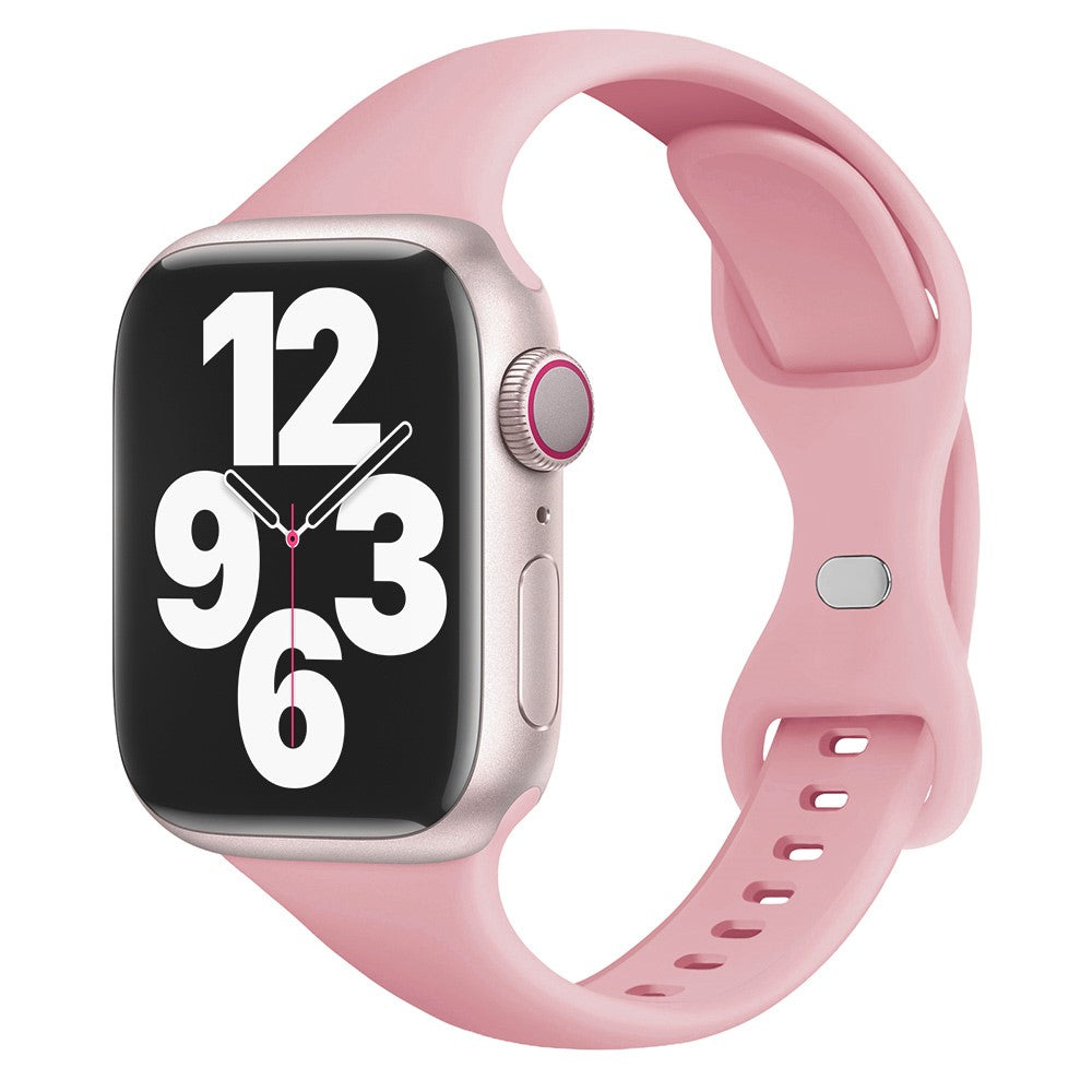 Helt Vildt Skøn Silikone Universal Rem passer til Apple Smartwatch - Pink#serie_9