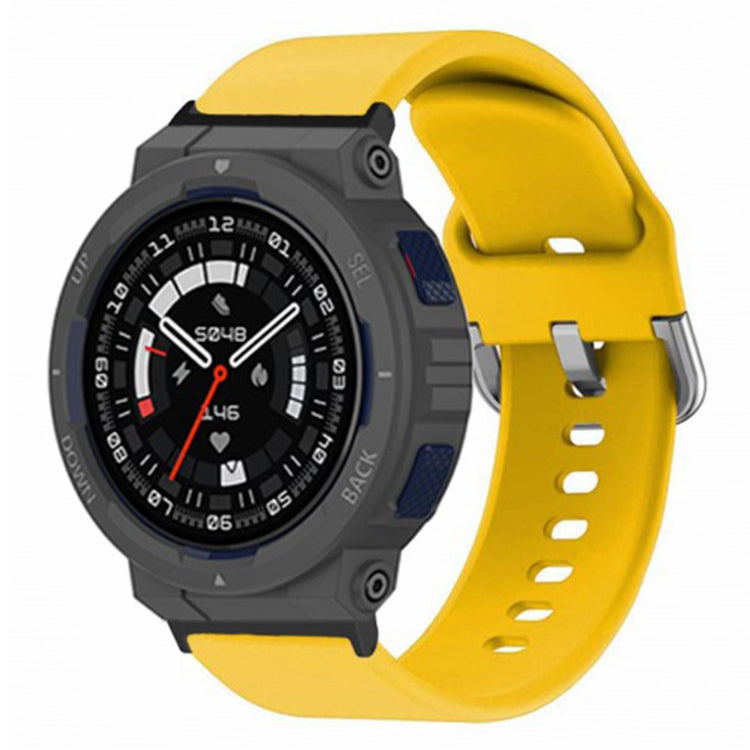 Vildt Rart Silikone Rem passer til Amazfit Active Edge - Gul#serie_7