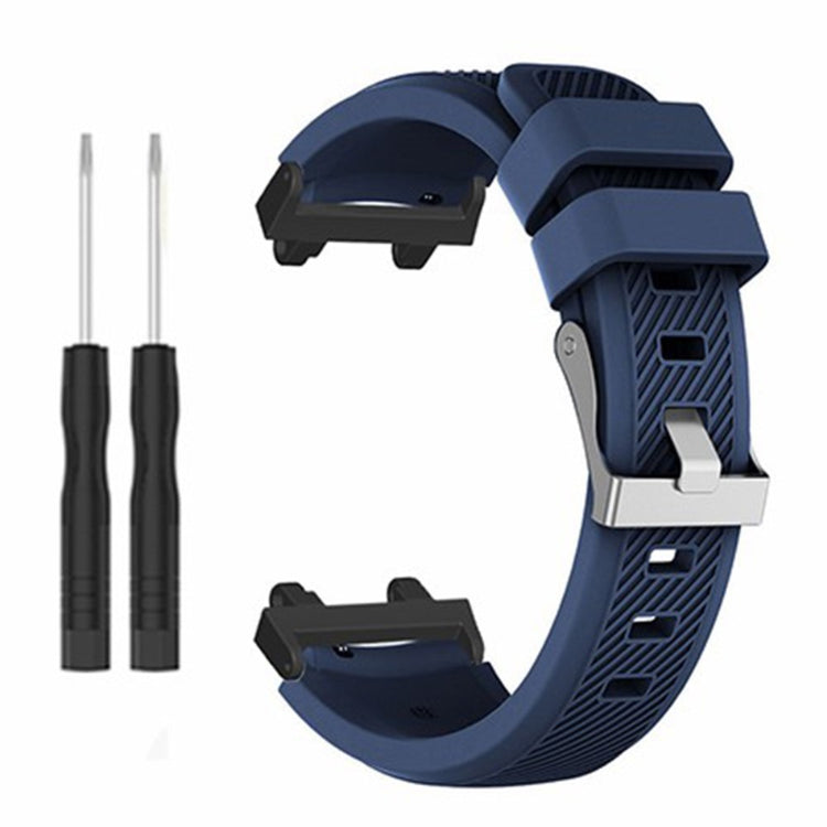 Vildt Holdbart Silikone Rem passer til Amazfit Active Edge - Blå#serie_9