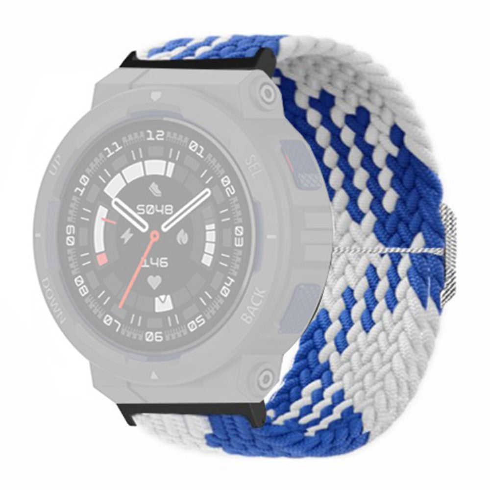 Rigtigt Godt Nylon Rem passer til Amazfit Active Edge - Blå#serie_12