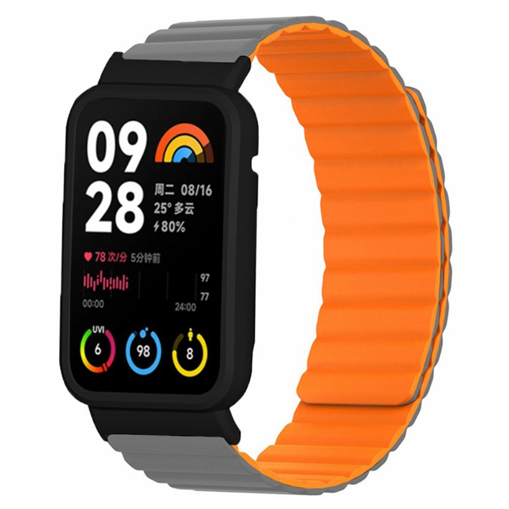 Komfortabel Silikone Rem passer til Xiaomi Smart Band 8 Pro - Orange#serie_5