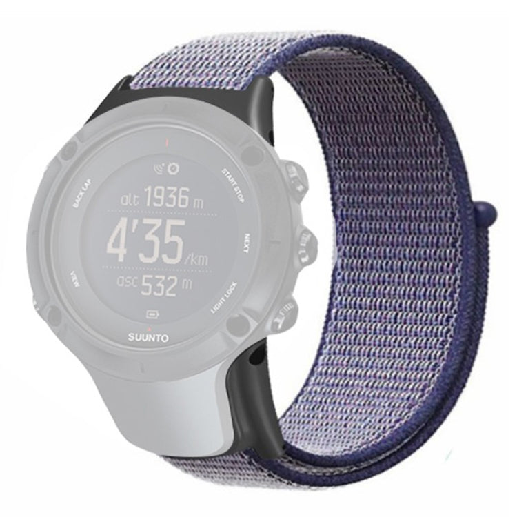 Vildt Fint Nylon Universal Rem passer til Suunto Smartwatch - Blå#serie_6
