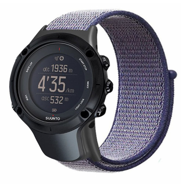 Vildt Fint Nylon Universal Rem passer til Suunto Smartwatch - Blå#serie_6