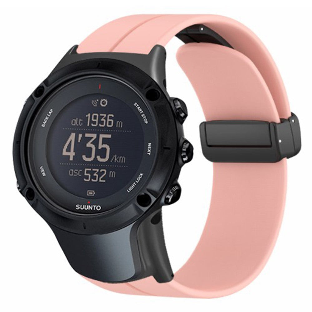 Rigtigt Flot Silikone Universal Rem passer til Suunto Smartwatch - Pink#serie_4