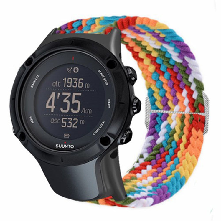 Glimrende Nylon Universal Rem passer til Suunto Smartwatch - Flerfarvet#serie_1