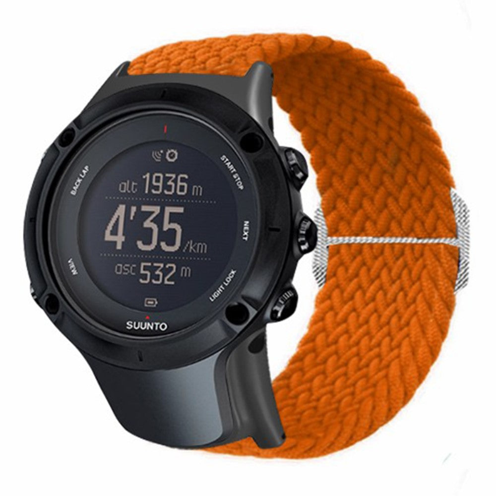 Glimrende Nylon Universal Rem passer til Suunto Smartwatch - Orange#serie_2