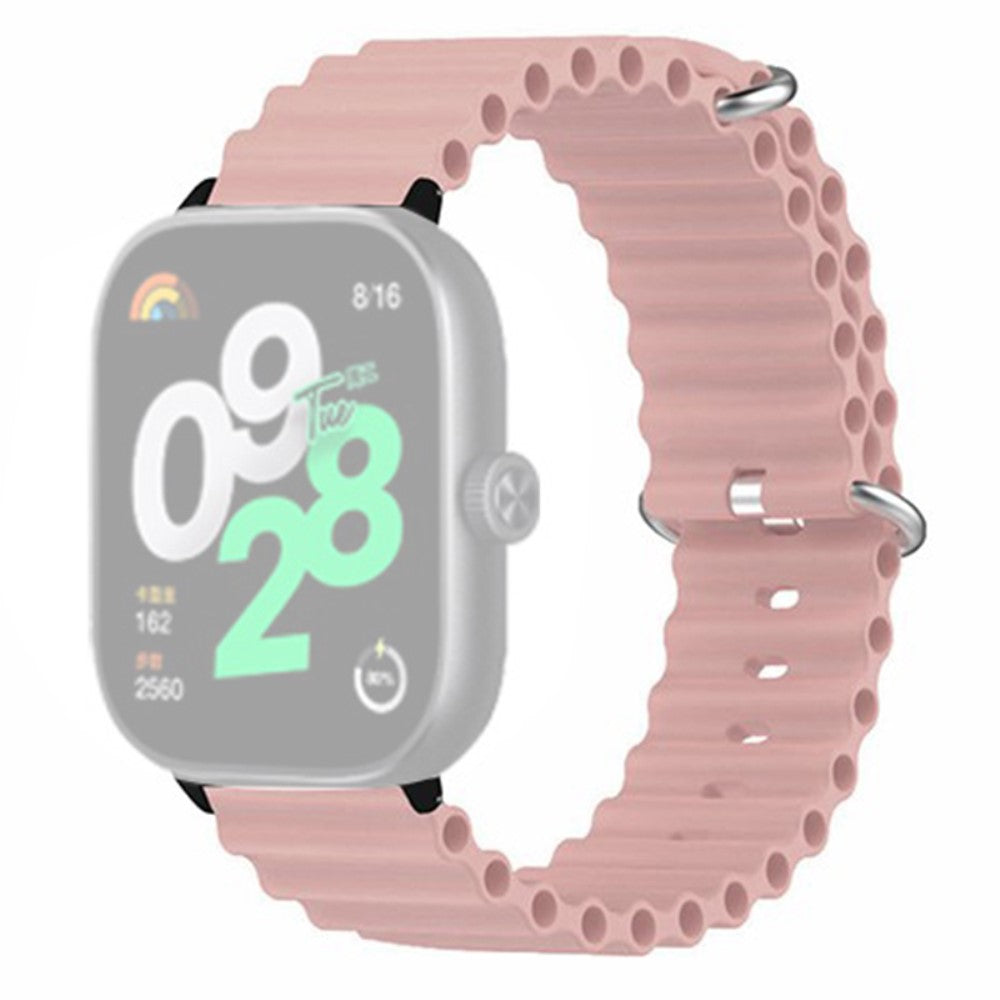 Fint Silikone Rem passer til Xiaomi Redmi Watch 4 - Pink#serie_4