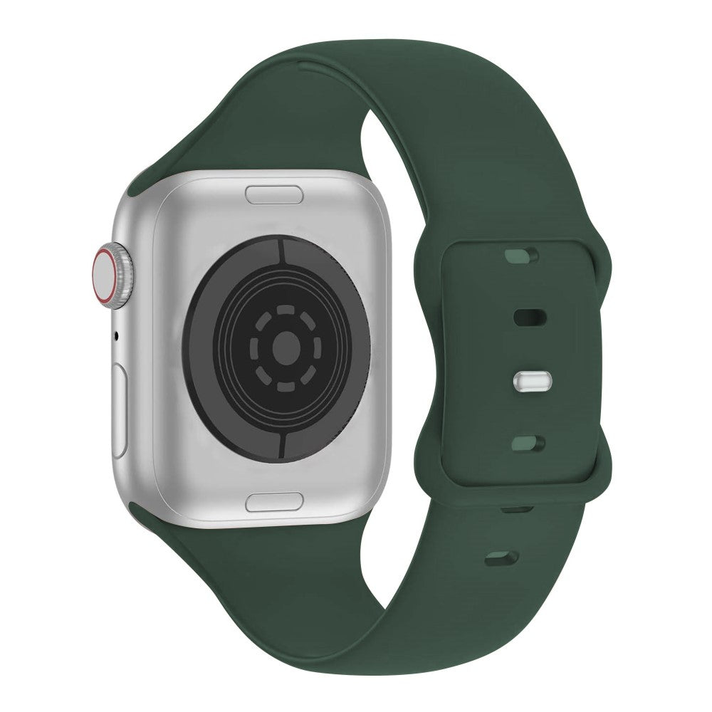 Stilfuld Silikone Universal Rem passer til Apple Smartwatch - Grøn#serie_4