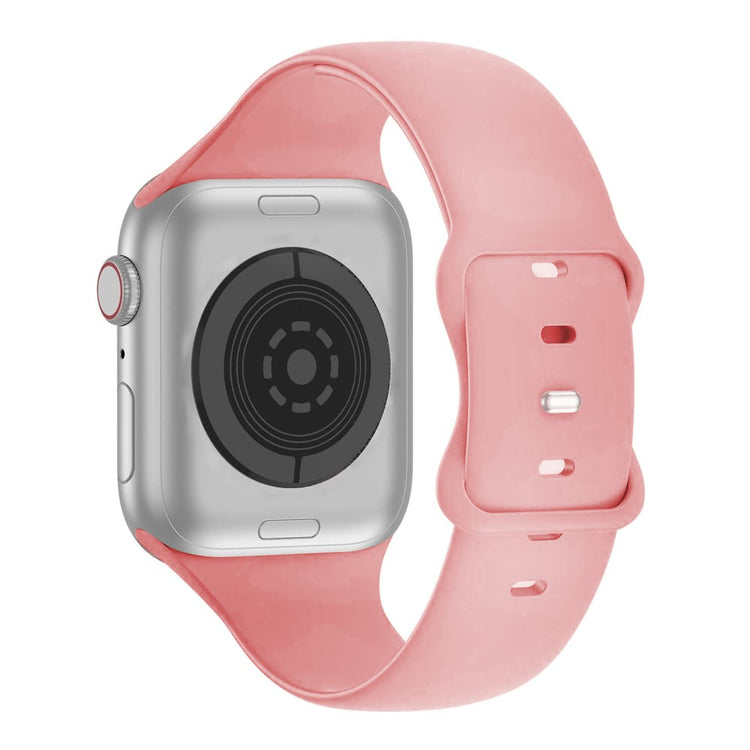 Stilfuld Silikone Universal Rem passer til Apple Smartwatch - Pink#serie_10