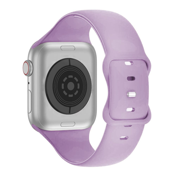 Stilfuld Silikone Universal Rem passer til Apple Smartwatch - Lilla#serie_14