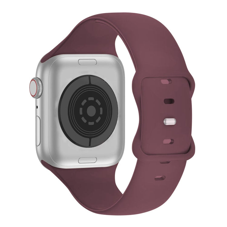 Stilfuld Silikone Universal Rem passer til Apple Smartwatch - Lilla#serie_16