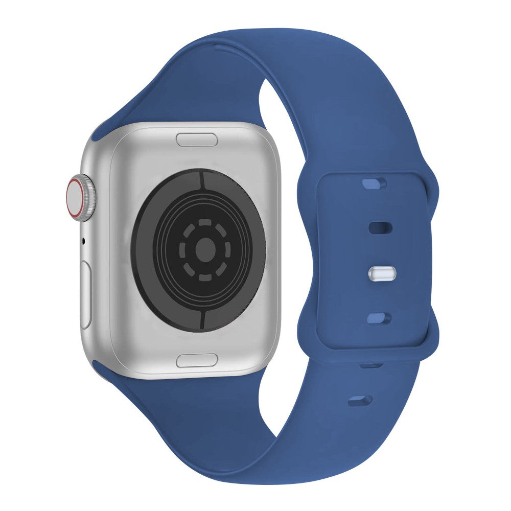 Flot Silikone Universal Rem passer til Apple Smartwatch - Blå#serie_4