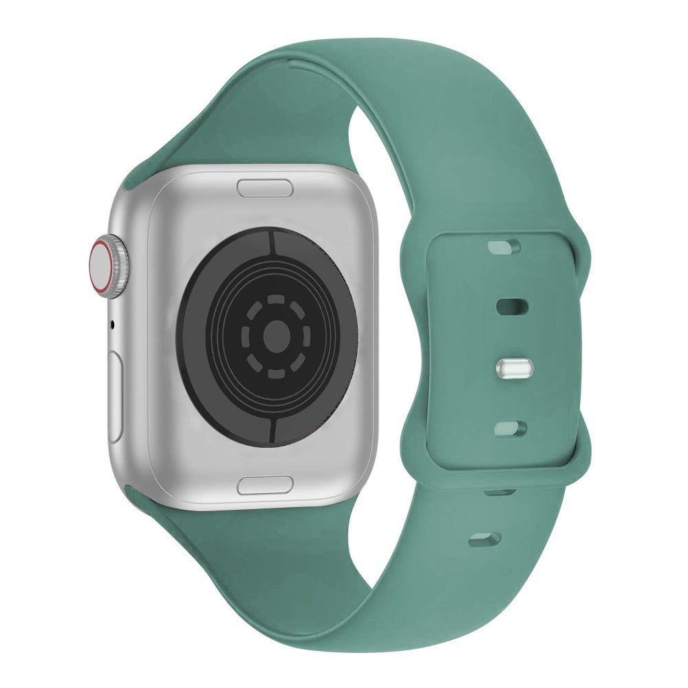 Flot Silikone Universal Rem passer til Apple Smartwatch - Grøn#serie_10