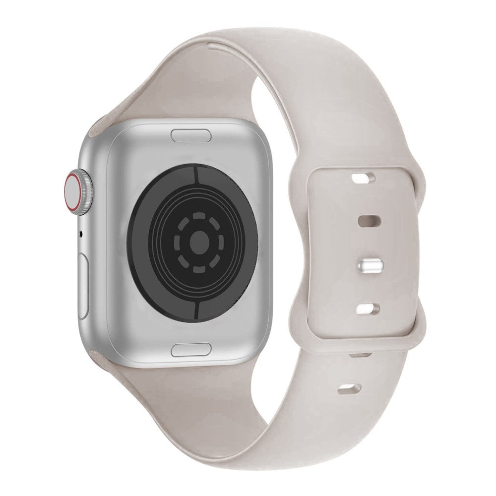 Flot Silikone Universal Rem passer til Apple Smartwatch - Hvid#serie_12