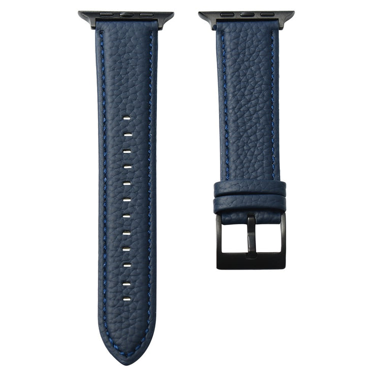 Helt Vildt Godt Ægte Læder Universal Rem passer til Apple Smartwatch - Blå#serie_3
