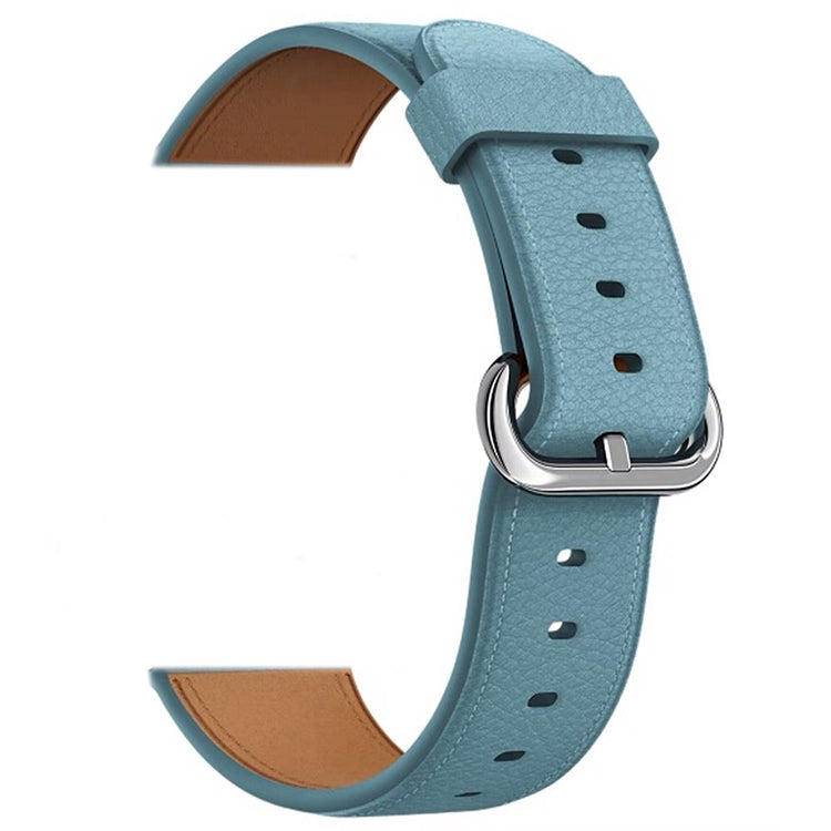 Super Elegant Ægte Læder Universal Rem passer til Apple Smartwatch - Blå#serie_6