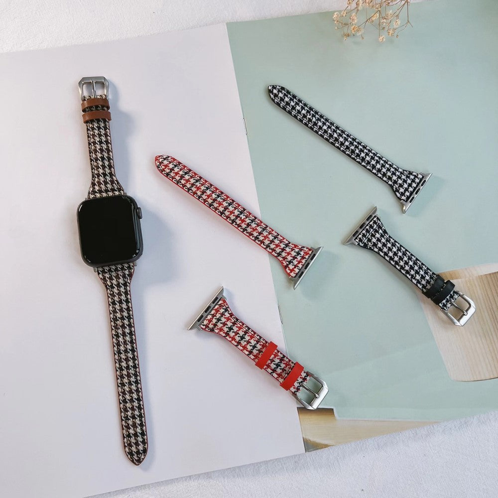 Stilren Ægte Læder Universal Rem passer til Apple Smartwatch - Brun#serie_1