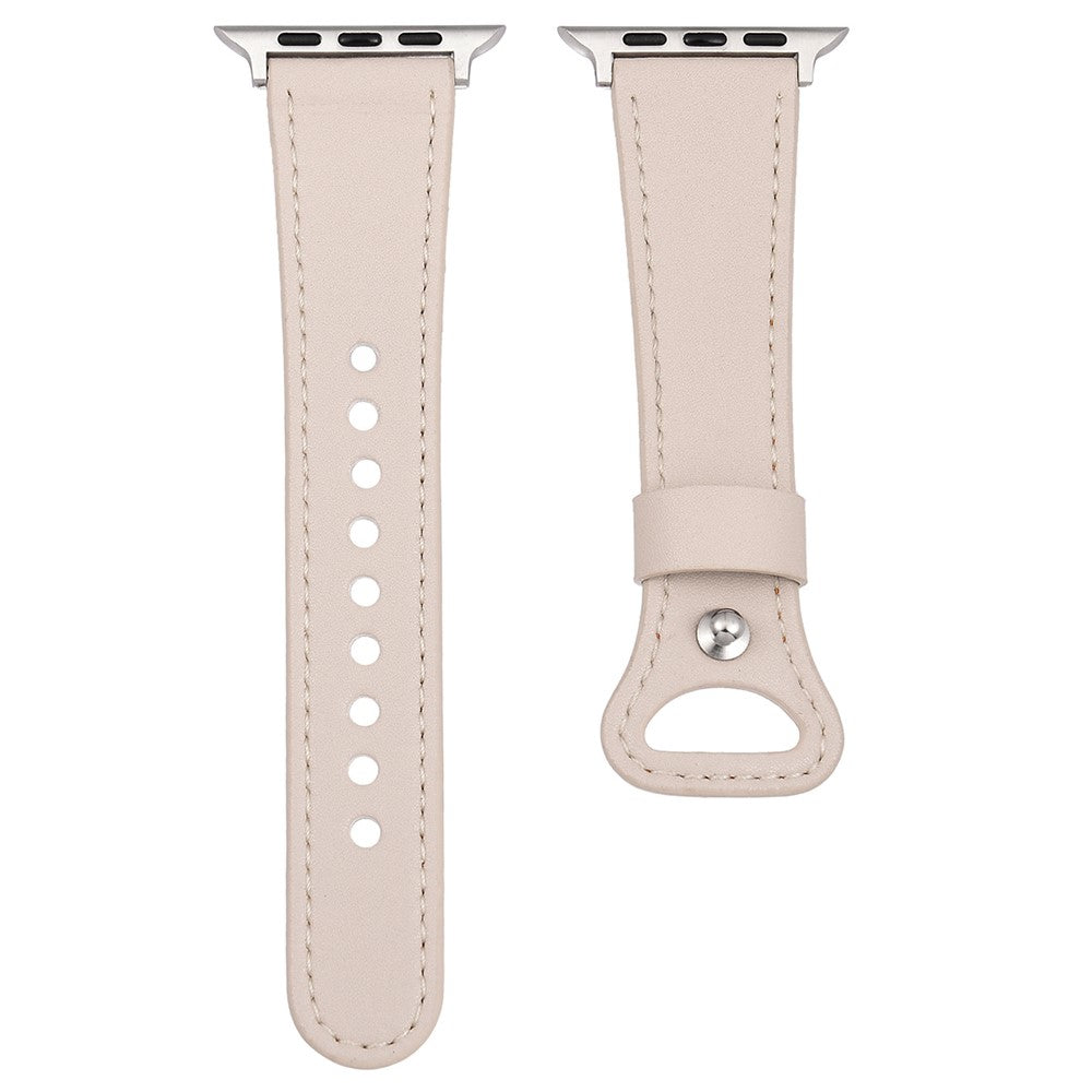 Meget Fint Ægte Læder Universal Rem passer til Apple Smartwatch - Pink#serie_2