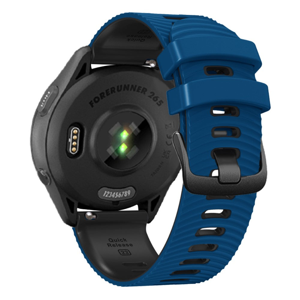 Rigtigt Cool Silikone Universal Rem passer til Smartwatch - Blå#serie_2