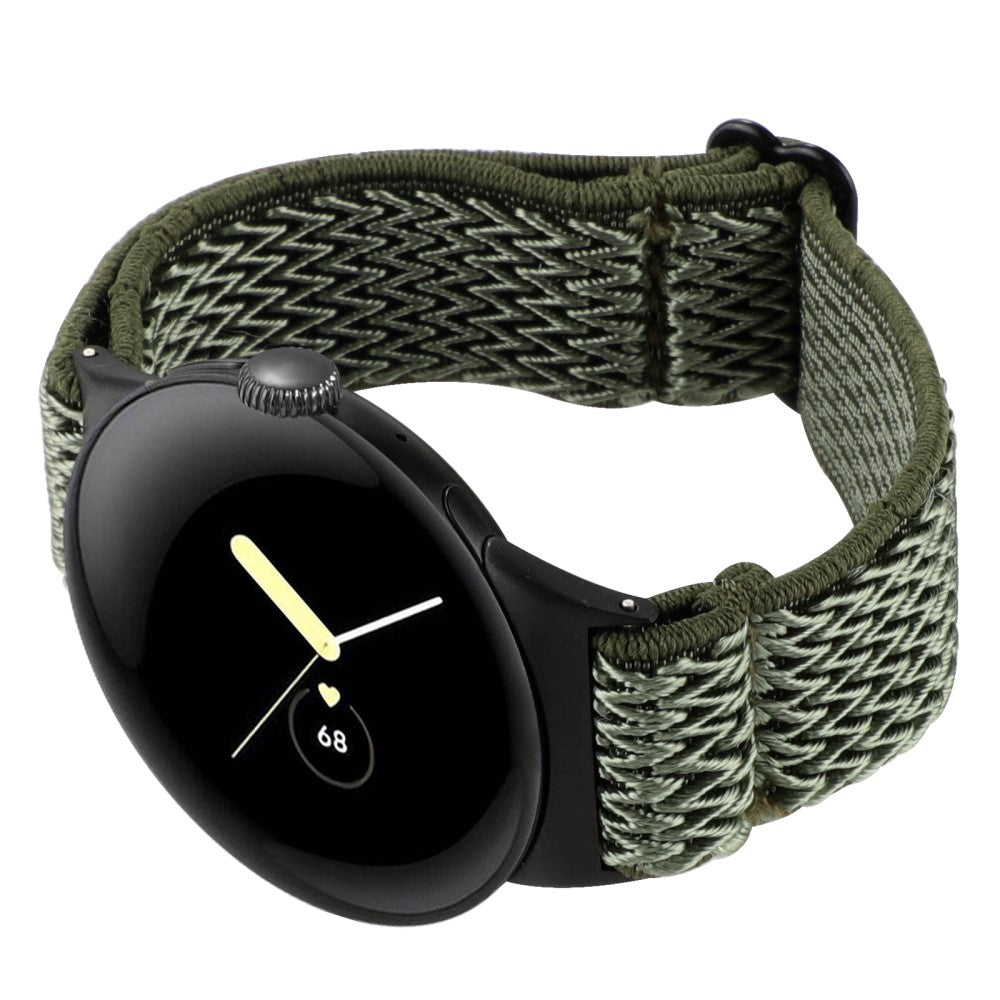 Nylon Universal Rem passer til Google Pixel Watch 2 / Google Pixel Watch - Grøn#serie_1