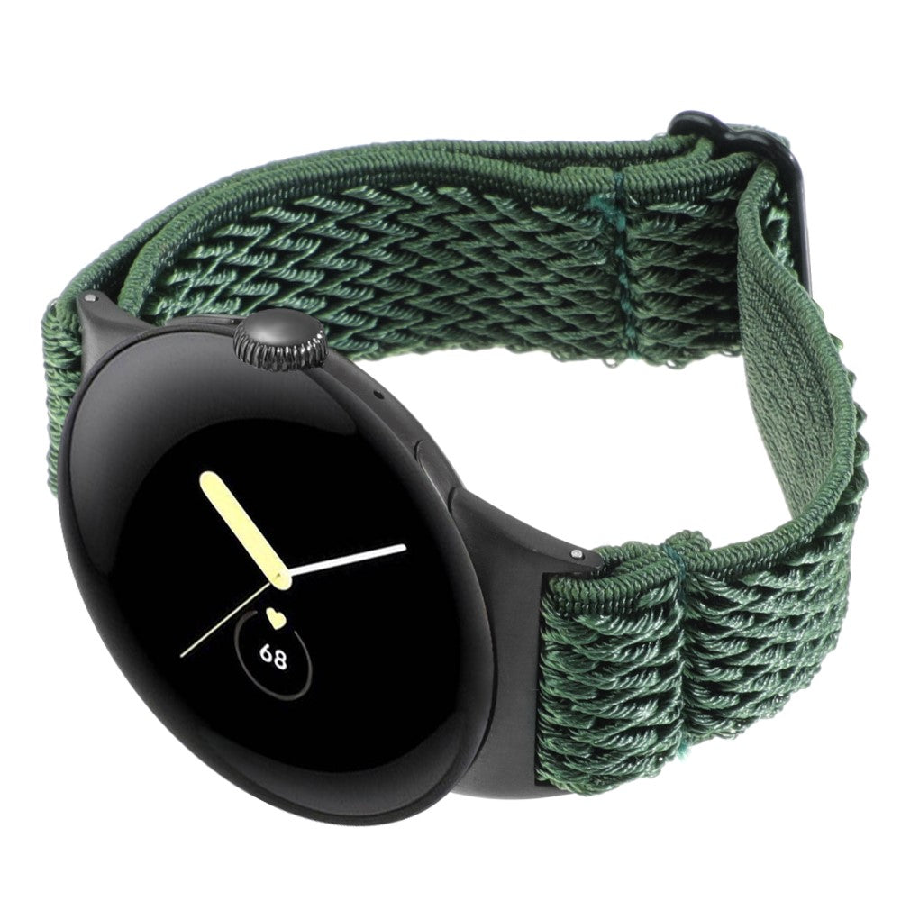 Nylon Universal Rem passer til Google Pixel Watch 2 / Google Pixel Watch - Grøn#serie_6