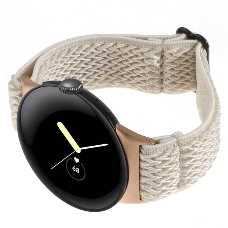 Nylon Universal Rem passer til Google Pixel Watch 2 / Google Pixel Watch - Brun#serie_8