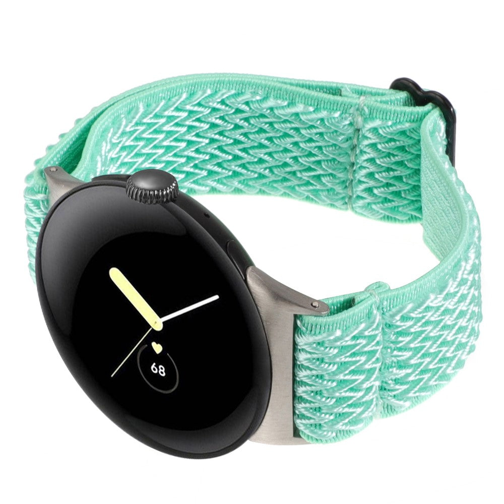 Nylon Universal Rem passer til Google Pixel Watch 2 / Google Pixel Watch - Grøn#serie_9