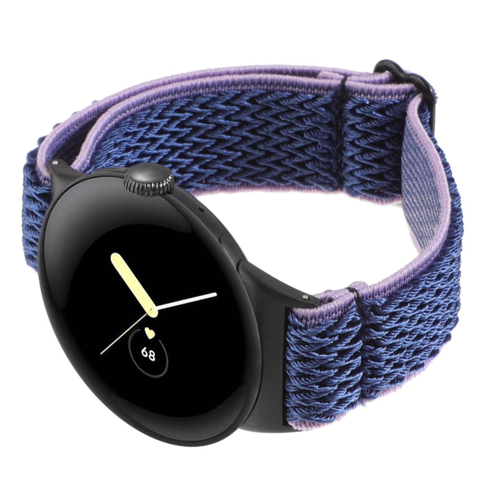 Nylon Universal Rem passer til Google Pixel Watch 2 / Google Pixel Watch - Blå#serie_10