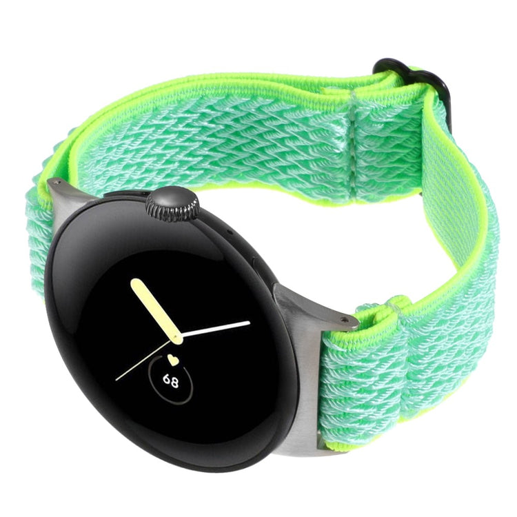 Nylon Universal Rem passer til Google Pixel Watch 2 / Google Pixel Watch - Grøn#serie_11