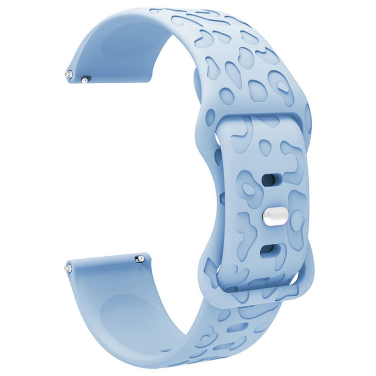 Rigtigt Cool Silikone Universal Rem passer til Smartwatch - Blå#serie_7
