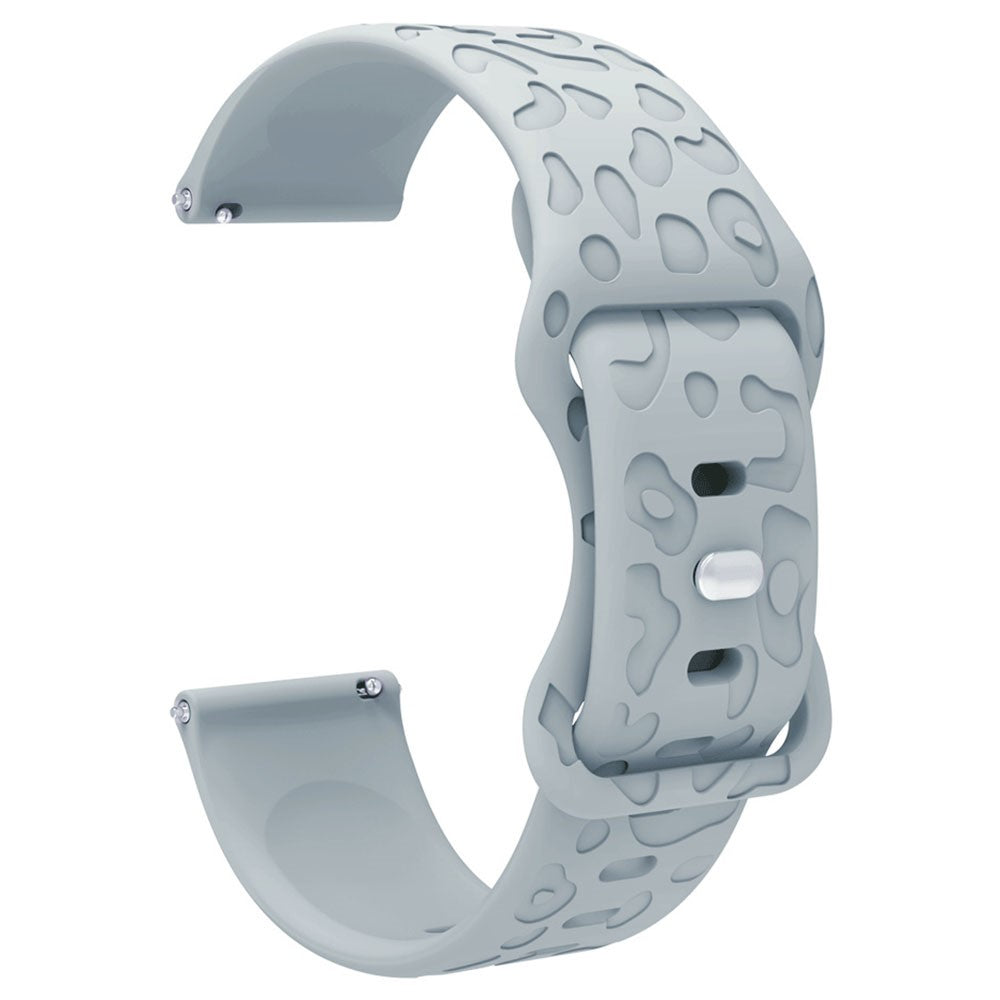 Rigtigt Cool Silikone Universal Rem passer til Smartwatch - Sølv#serie_14