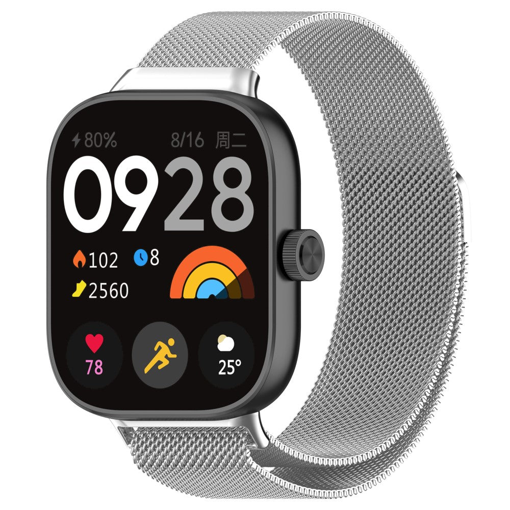 Metal Universal Rem passer til Xiaomi Smart Band 8 Pro / Xiaomi Redmi Watch 4 - Sølv#serie_014