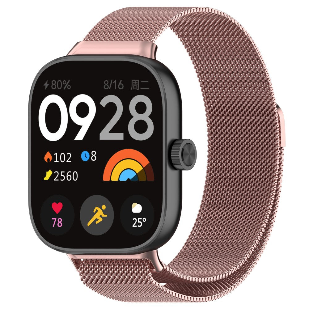 Metal Universal Rem passer til Xiaomi Smart Band 8 Pro / Xiaomi Redmi Watch 4 - Pink#serie_1