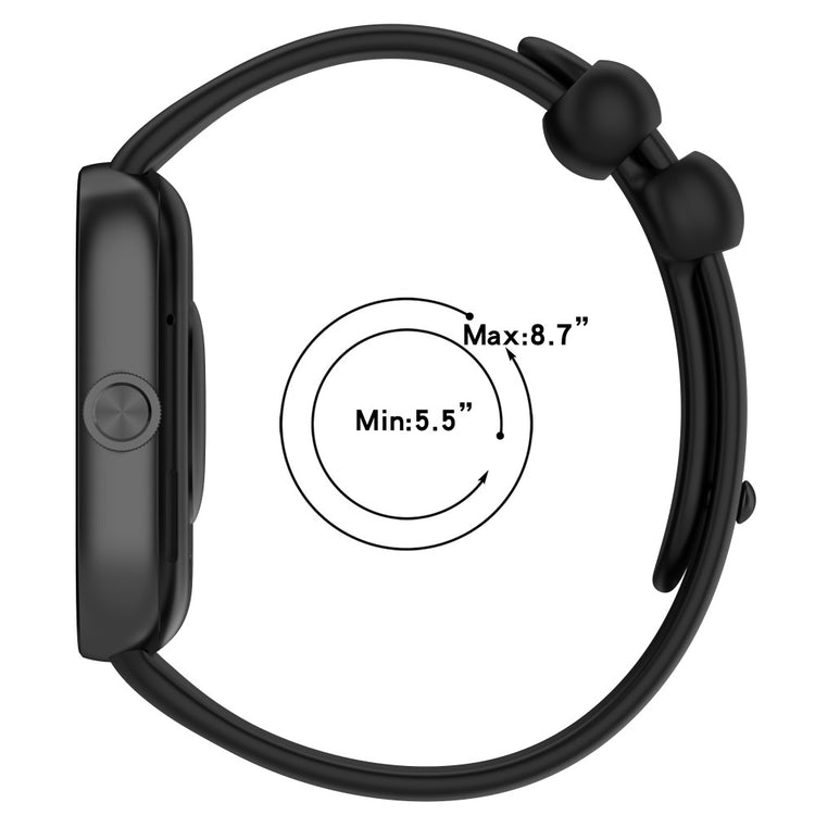 Silikone Universal Rem passer til Xiaomi Band 8 Pro / Xiaomi Redmi Watch 4 - Sølv#serie_3