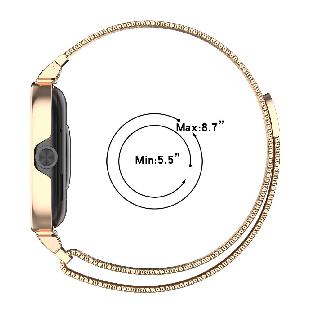Helt Vildt Holdbart Metal Rem passer til Xiaomi Redmi Watch 4 - Sort#serie_019
