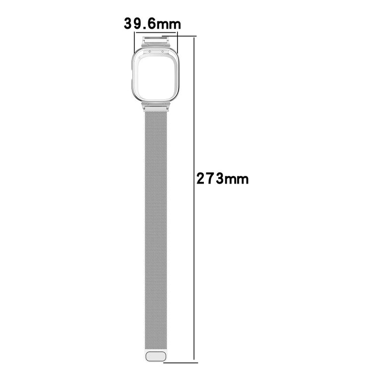 Vildt Hårdfør Metal Rem passer til Xiaomi Redmi Watch 4 - Sølv#serie_021