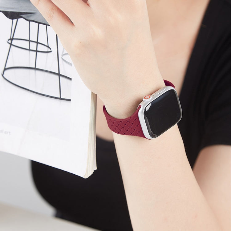 Holdbart Silikone Universal Rem passer til Apple Smartwatch - Rød#serie_3