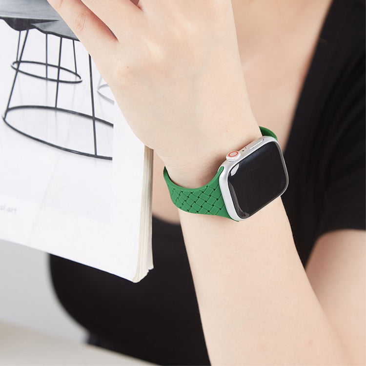 Holdbart Silikone Universal Rem passer til Apple Smartwatch - Grøn#serie_5