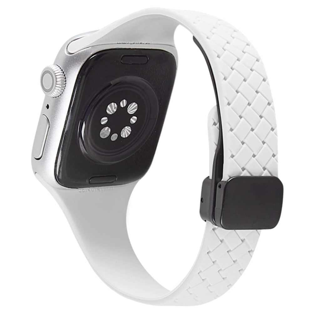 Holdbart Silikone Universal Rem passer til Apple Smartwatch - Hvid#serie_9