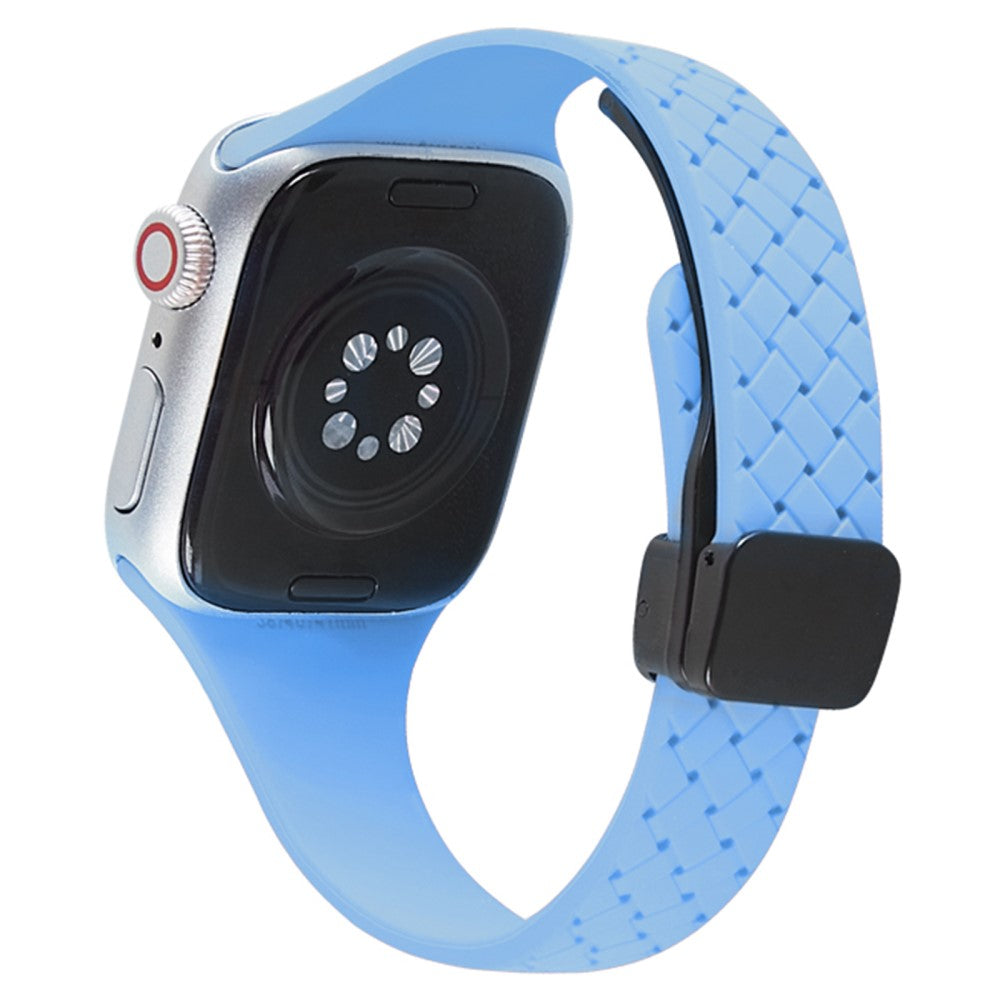 Holdbart Silikone Universal Rem passer til Apple Smartwatch - Blå#serie_13