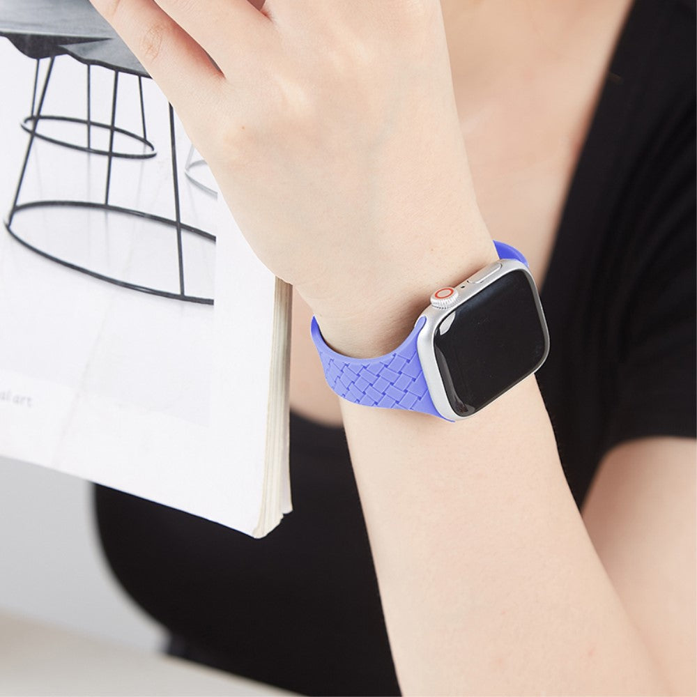 Holdbart Silikone Universal Rem passer til Apple Smartwatch - Lilla#serie_14