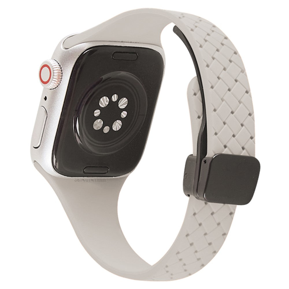 Holdbart Silikone Universal Rem passer til Apple Smartwatch - Hvid#serie_16