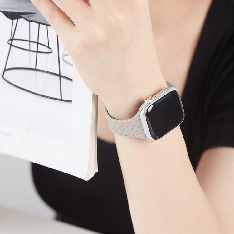 Holdbart Silikone Universal Rem passer til Apple Smartwatch - Hvid#serie_16